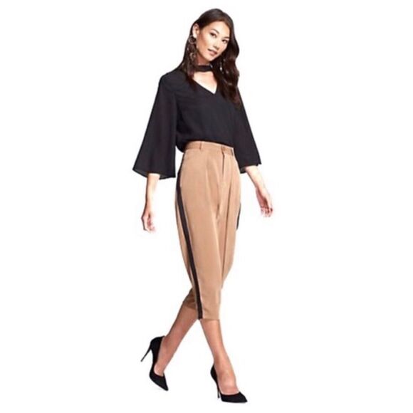 Gabrielle Union Collection Side Tuxedo Stripe Harem Pant - Picture 1 of 7